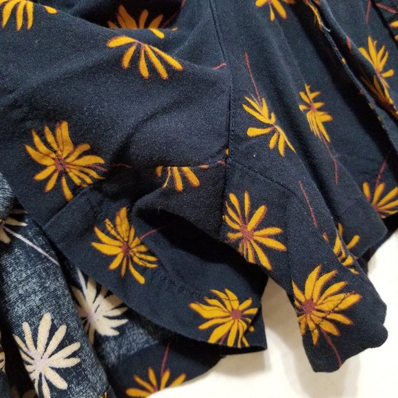 Madewell shorts Medium Pull-On Tie Fresh Daisies floral print elastic waist - Picture 8 of 16